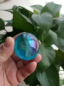 Mavrica aura bizmut, silicija in titana Gem Quartz Crystal