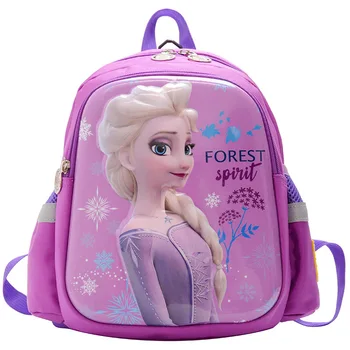 Disney Zamrznjene Vrtec šolsko torbo fant baby anti-izgubili vrv šolsko torbo dekle cartoon princeso otrok lahek nahrbtnik