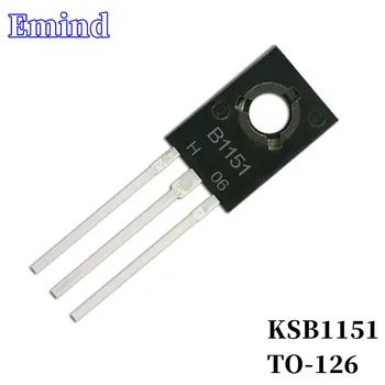 10/20Pcs KSB1151 B1151 DIP Tranzistor, DA-126 Tip PNP Bipolarna Ojačevalnik Tranzistor 60V/10A