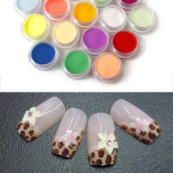 18 Barve Nail Art Nasveti UV Gel Lak v Prahu za Nohte Bleščice za Nohte Prah Kovinske Bleščice Orodje Kit Akril Prahu 3D Dekoracijo Manikura