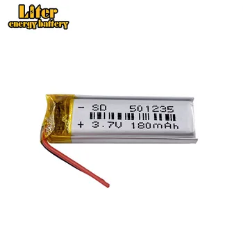 Li-Po 1pcs 3,7 V litij-polimer baterija 051235 501235 180mah fotoaparat pen diktafon Baterije