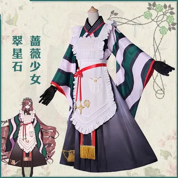 Anime Rozen Maiden cosplay Sui sei seki Jade Stern cos Halloween človek, ženska noša Japonski sladko kimono