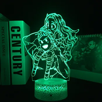 3D Lučka Anime Moj Junak Univerzami Milijonov In Eri Lučka za Spalnica Dekoracijo Darilo za Rojstni dan LED Night Light My Hero Univerzami